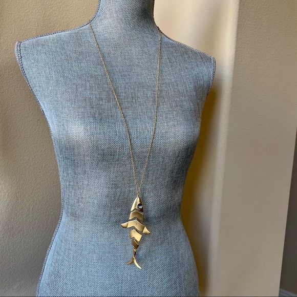 long drop necklace fish adornment - Picture 1 of 6